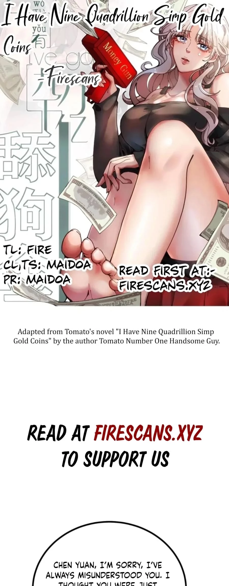 I Have Nine Quadrillion Simp Gold Coins Chap 294 - Next Chap 295