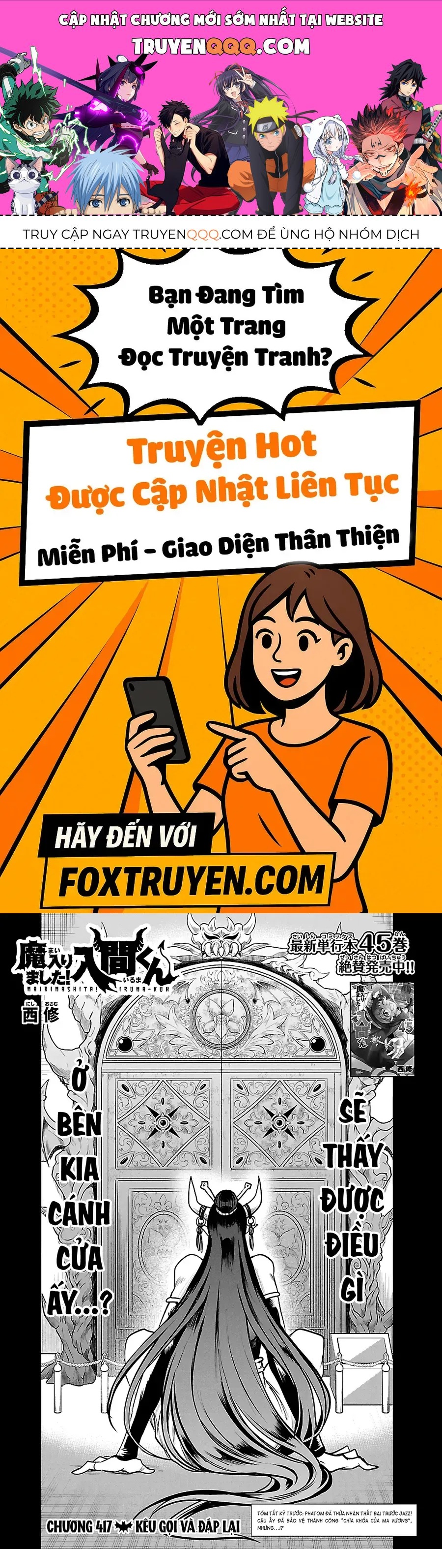 Chào Mừng Cậu Đến Trường Iruma-Kun Chap 417 - Next Chap 418