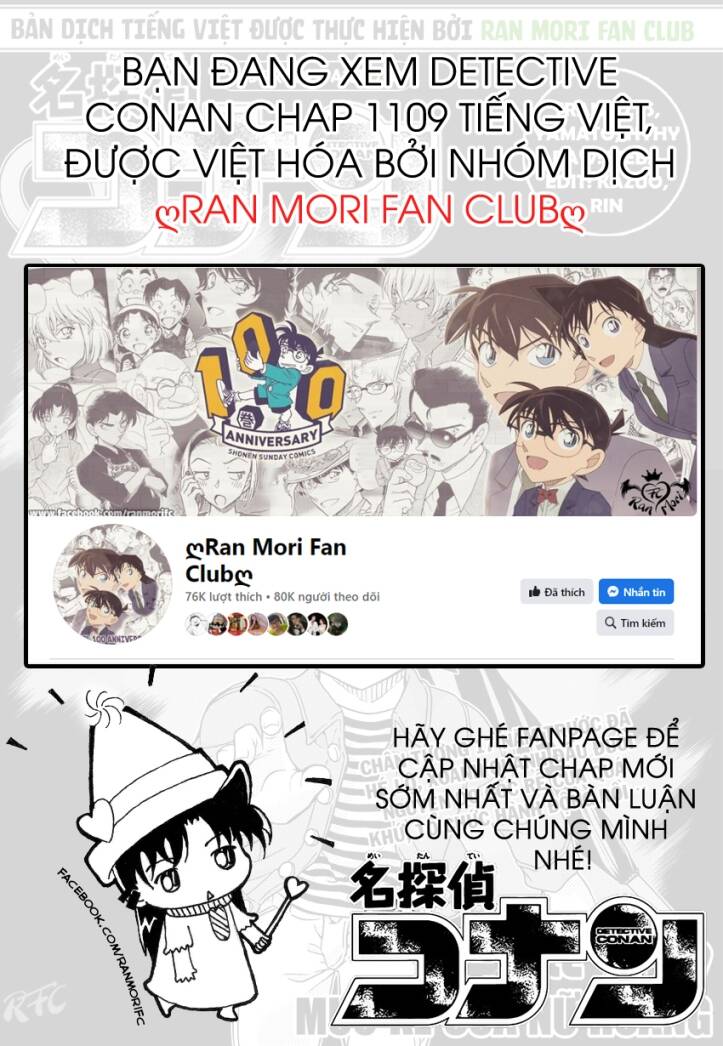 Thám Tử Conan Chap 1109 - Next Chap 1110