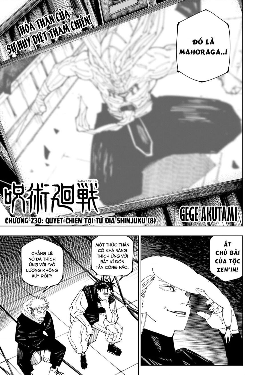 Chú Thuật Hồi Chiến Chap 230 - Next Chap 231
