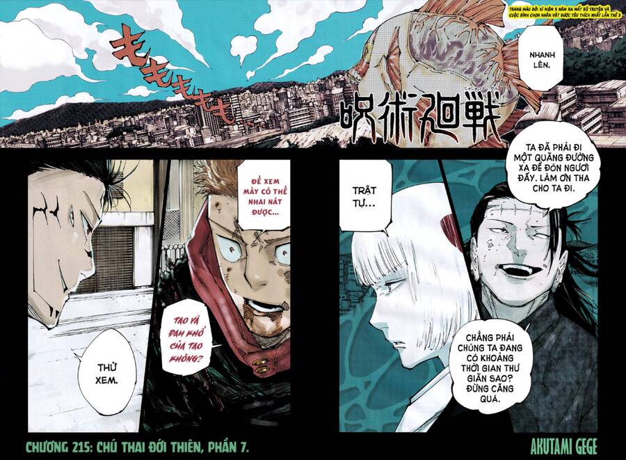 Chú Thuật Hồi Chiến Chap 215 - Next Chap 216