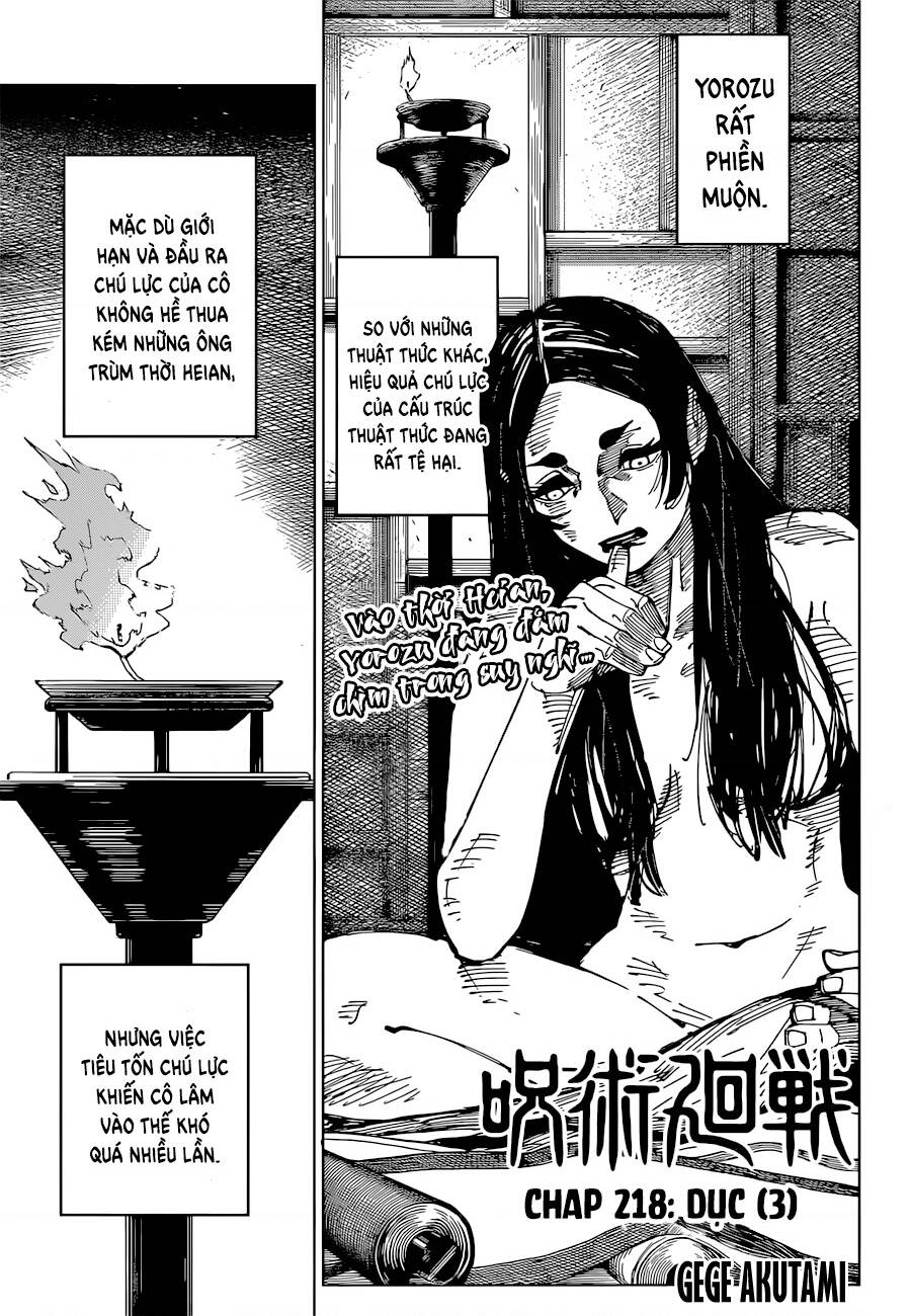 Chú Thuật Hồi Chiến Chap 218 - Next Chap 219