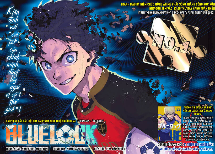 Thiên Tài Bóng Đá, Tiền Đạo Số 1 Chap 209 - Next Chap 210