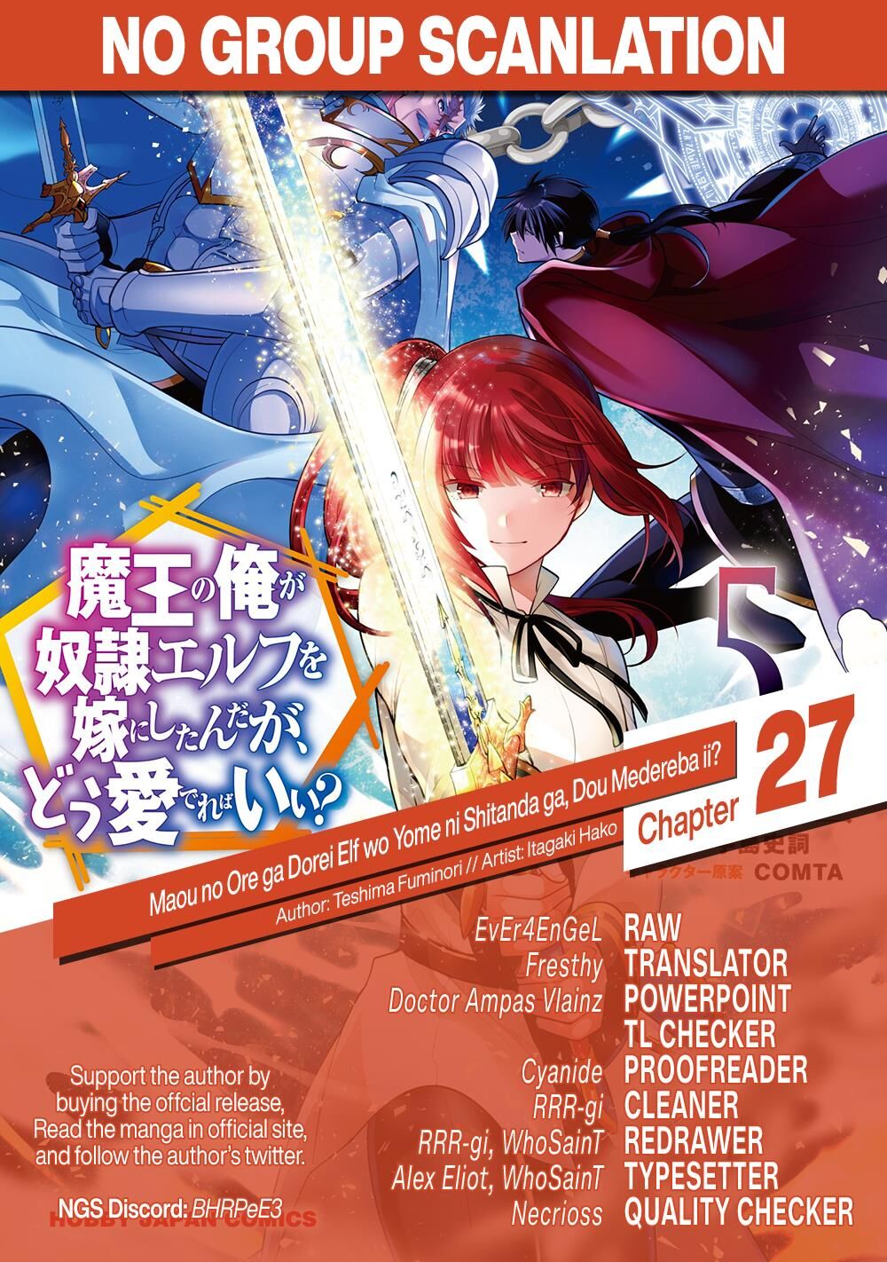Maou No Ore Ga Dorei Elf Wo Yome Ni Shitanda Ga, Dou Medereba Ii? Chap 27 - Next Chap 28