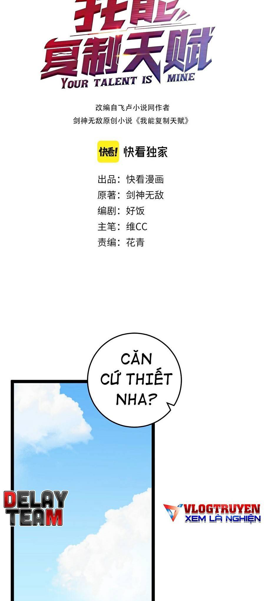 Thiên Phú Của Ngươi, Giờ Là Của Ta Chap 20 - Next Chap 21