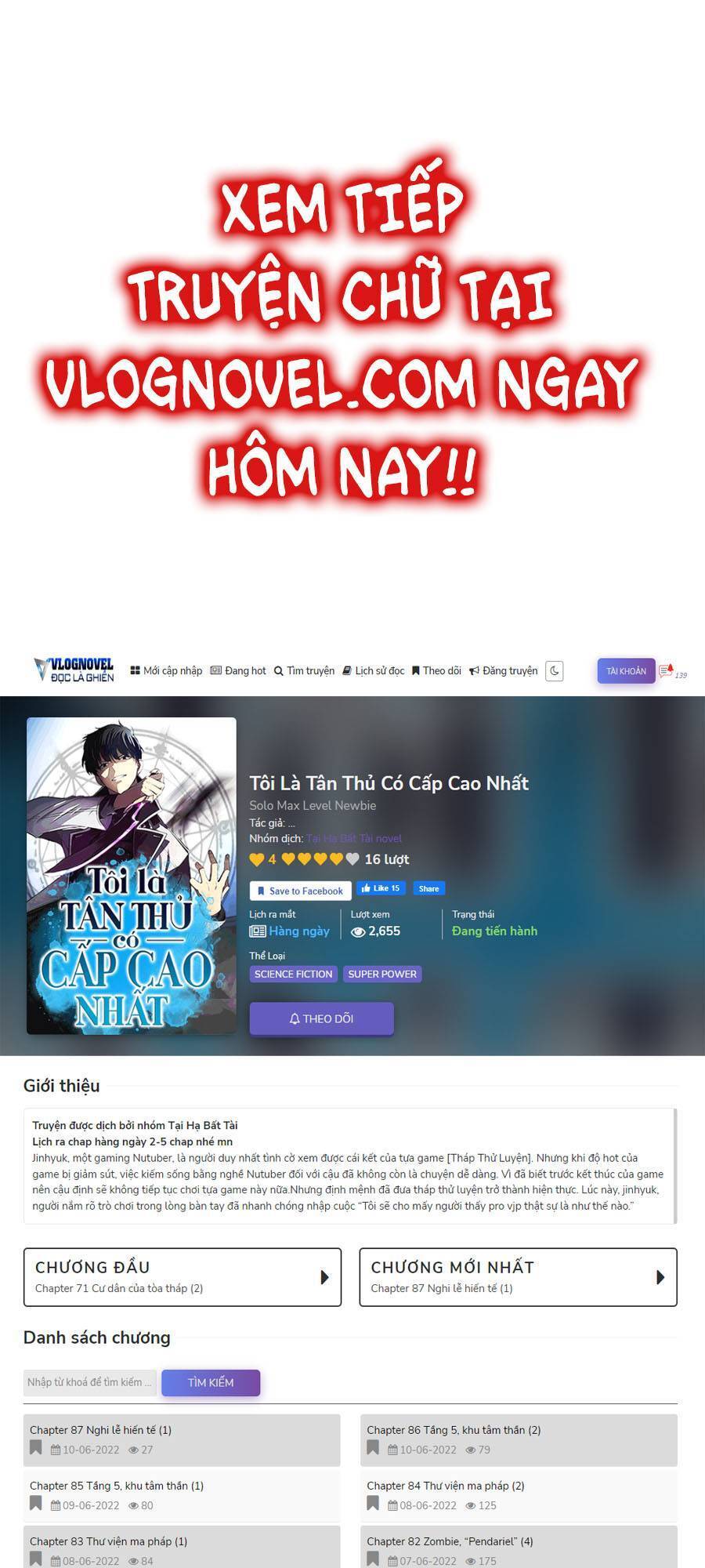 Người Chơi Mới Cấp Tối Đa Chap 51 - Next Chap 52