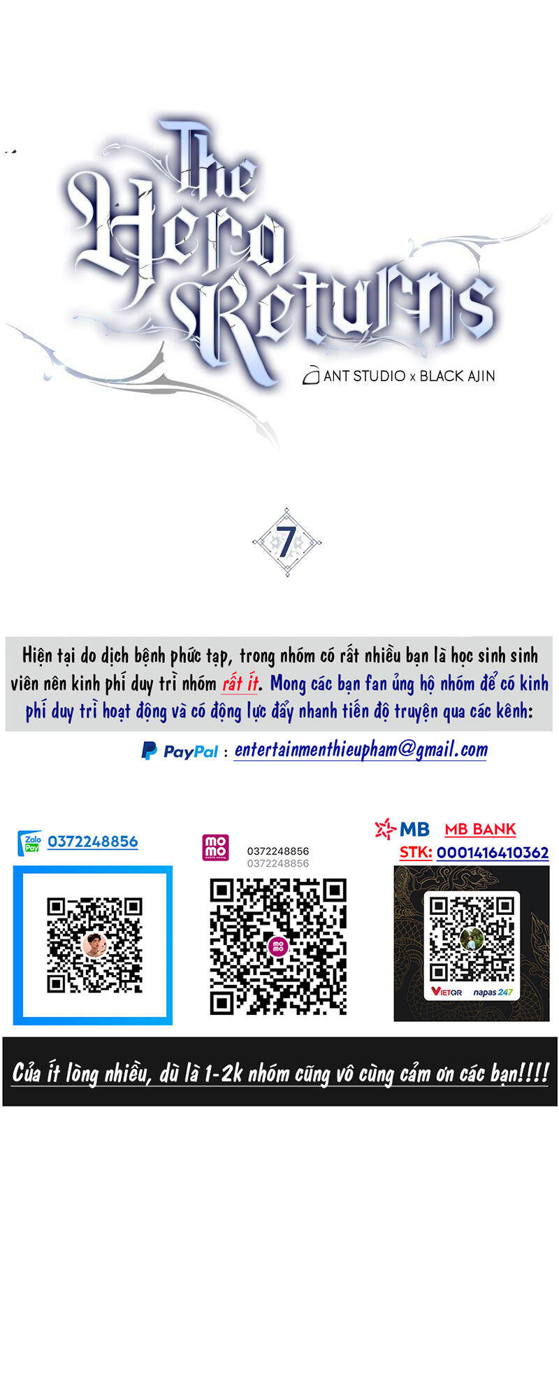 Anh Hùng Trở Về Chap 7 - Next Chap 8