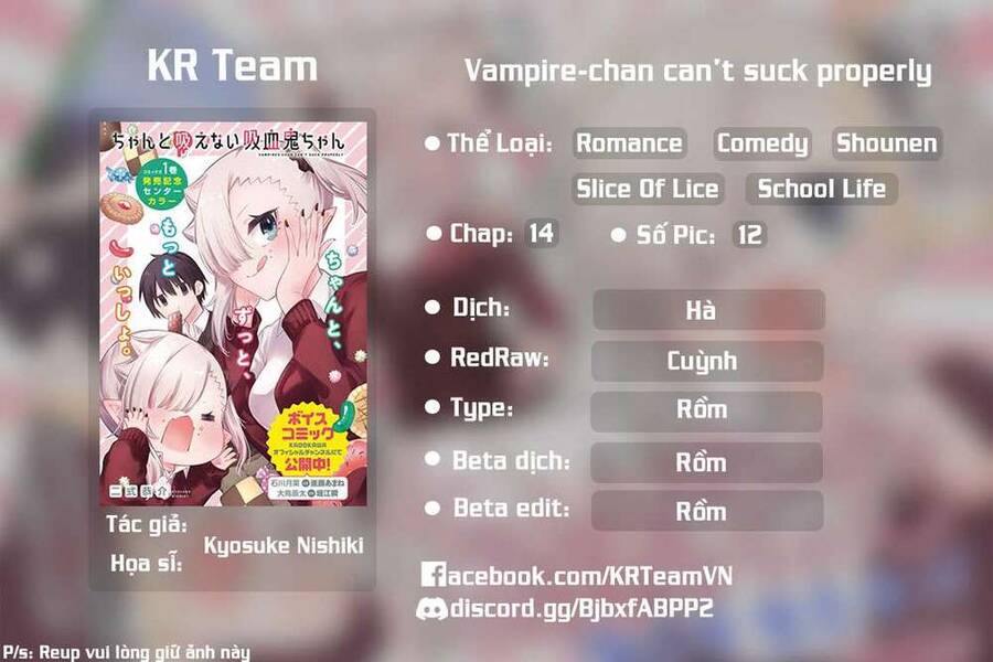 Vampire-Chan Can't Suck Properly Chap 14 - Next Chap 15