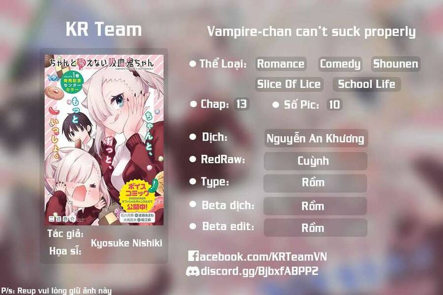 Vampire-Chan Can't Suck Properly Chap 13 - Next Chap 14
