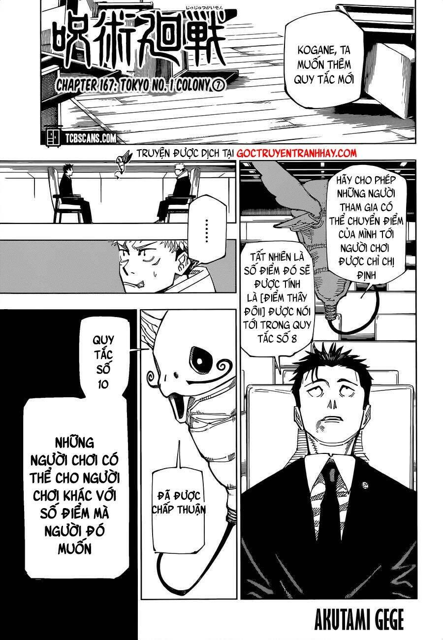 Chú Thuật Hồi Chiến Chap 167 - Next Chap 168