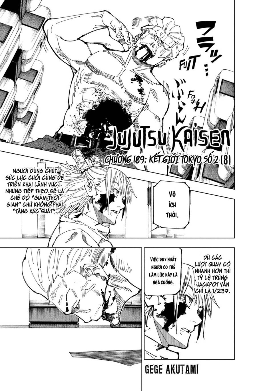 Chú Thuật Hồi Chiến Chap 189 - Next Chap 190