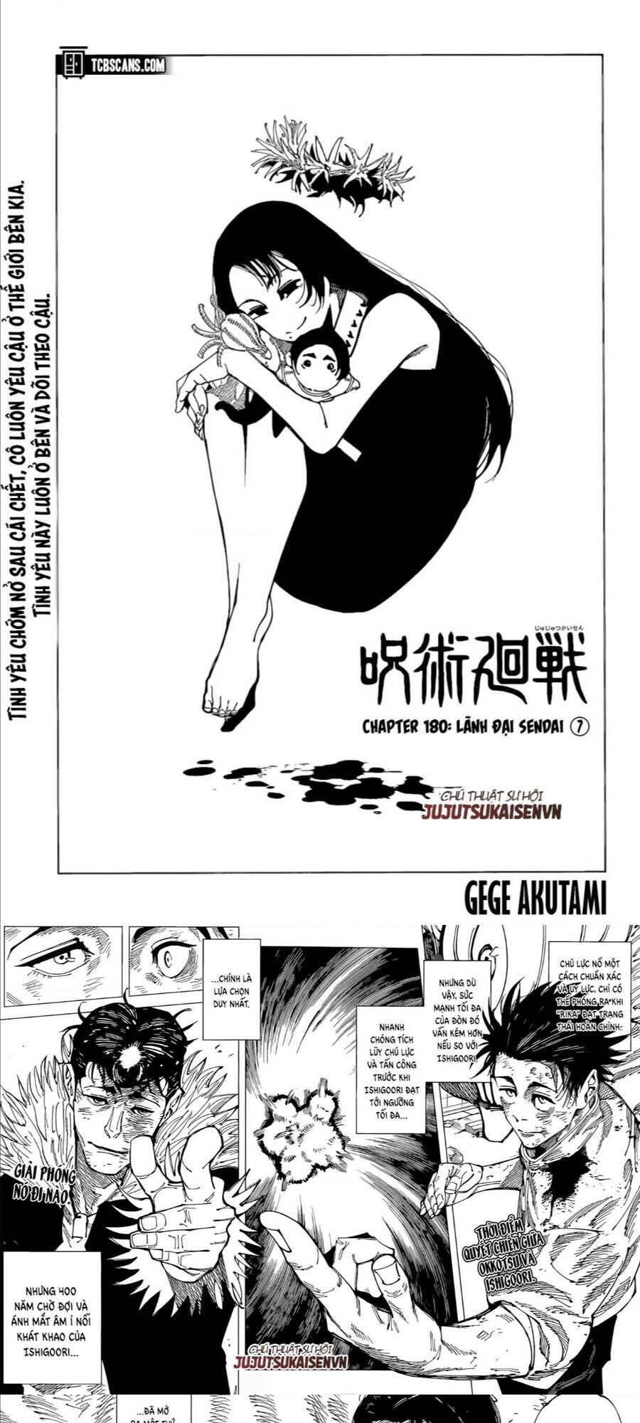 Chú Thuật Hồi Chiến Chap 180 - Next Chap 181