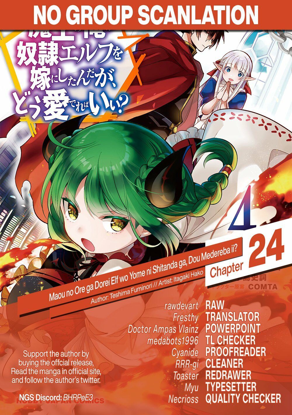 Maou No Ore Ga Dorei Elf Wo Yome Ni Shitanda Ga, Dou Medereba Ii? Chap 24 - Next Chap 25