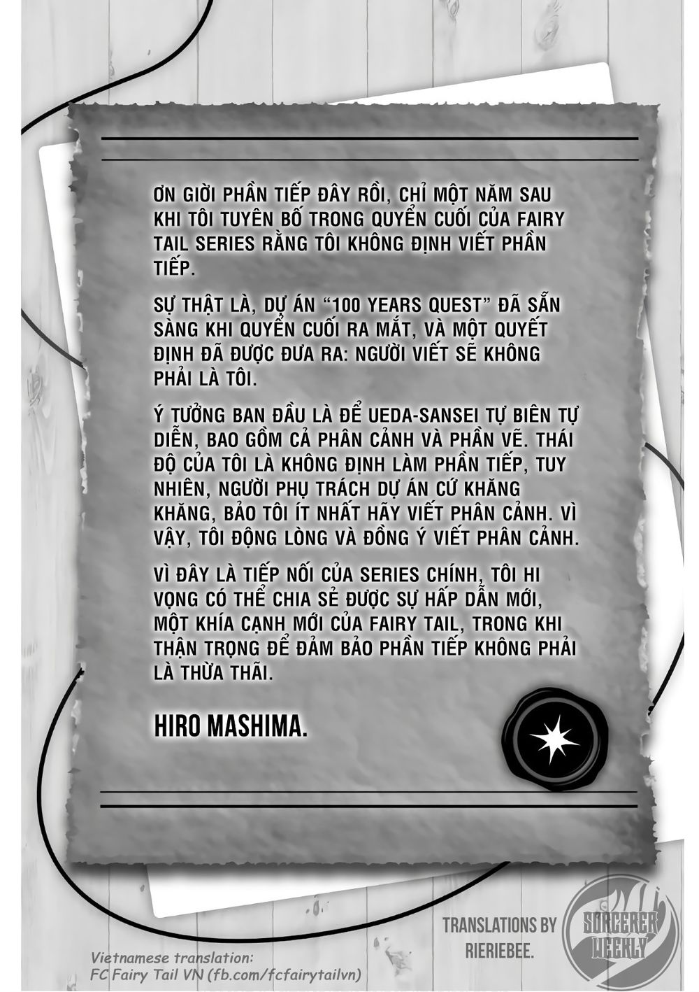 Hội Pháp Sư: Nhiệm Vụ 100 Năm Chap 52.5 - Next Chap 53.5