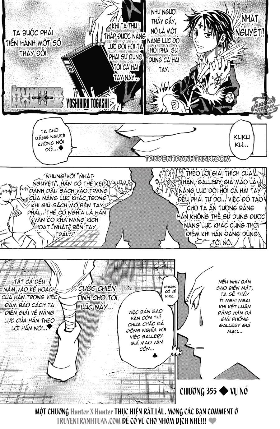 Hunter x Hunter  Chap 355 - Next Chap 356