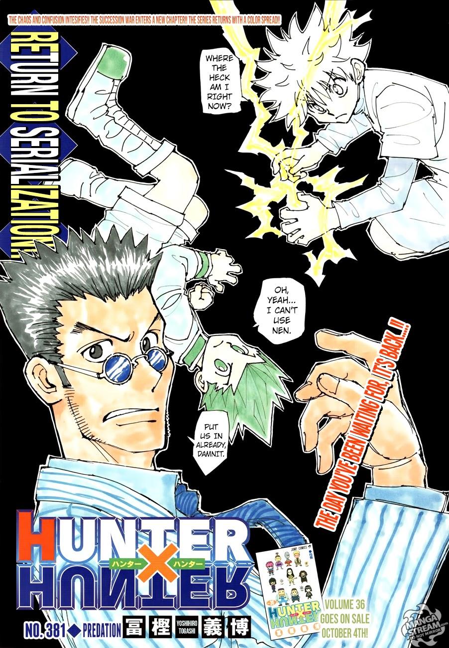 Hunter x Hunter Chap 381 - Next Chap 382