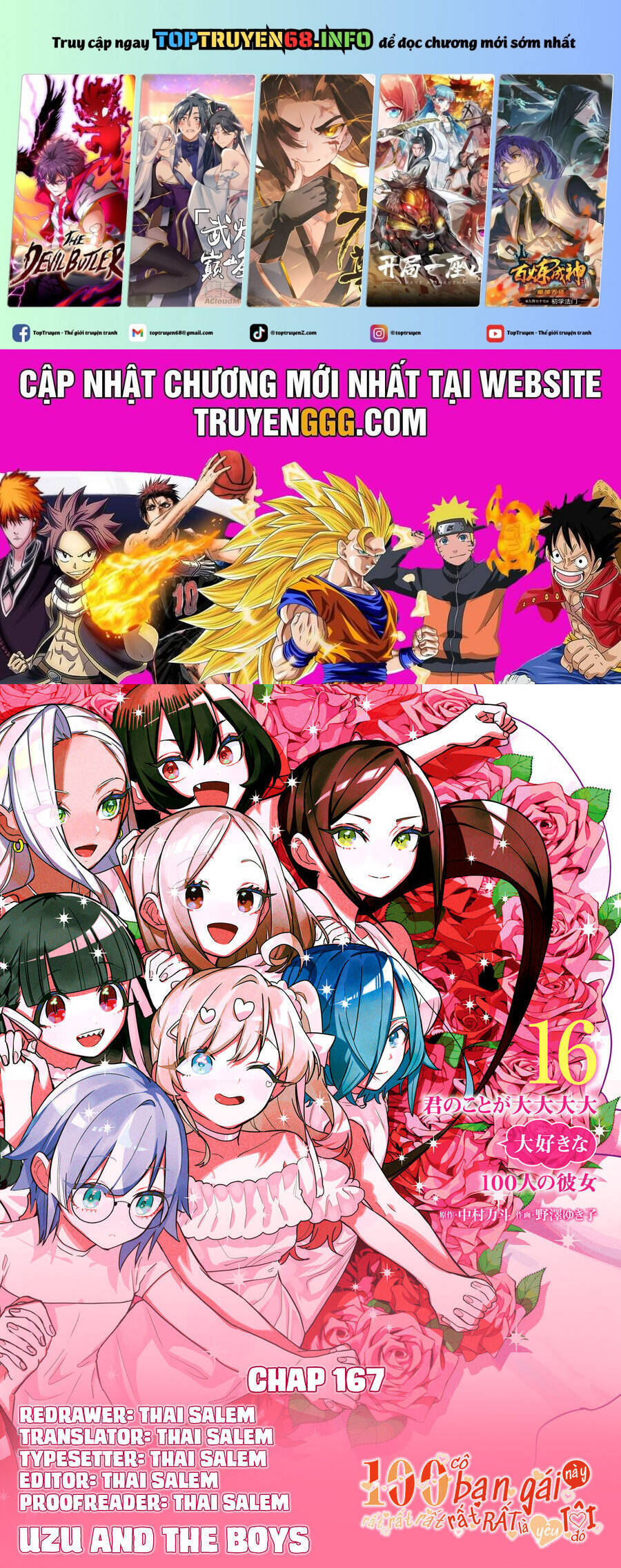 100 Cô Bạn Gái Chap 167 - Next Chap 168