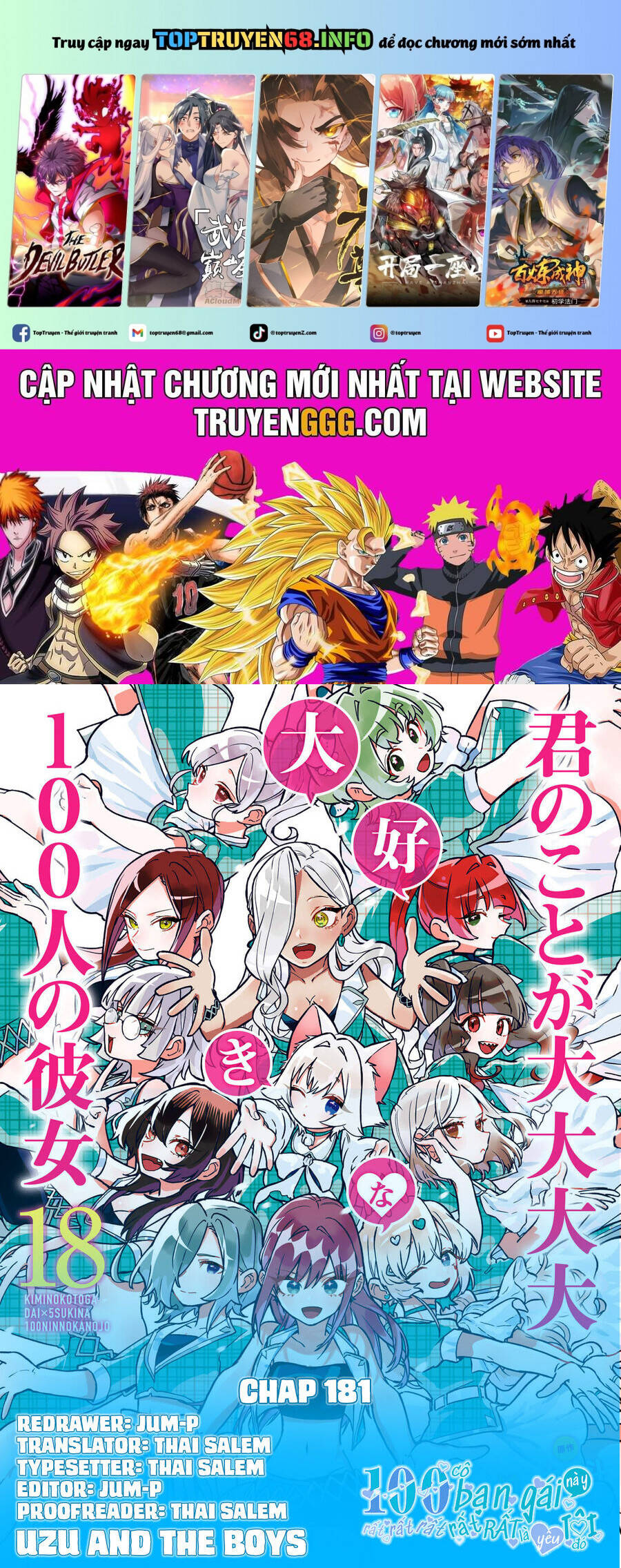 100 Cô Bạn Gái Chap 181 - Next Chap 182