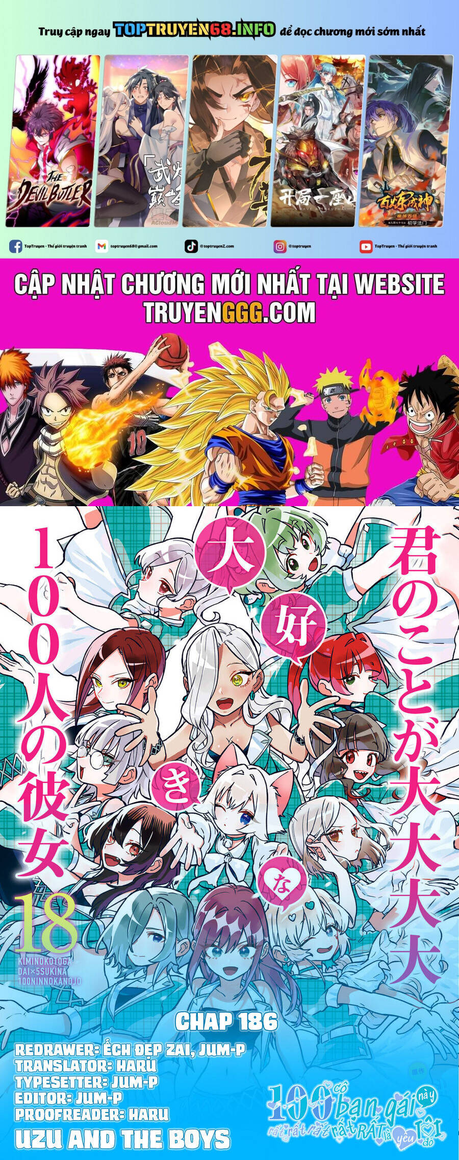 100 Cô Bạn Gái Chap 186 - Next Chap 187