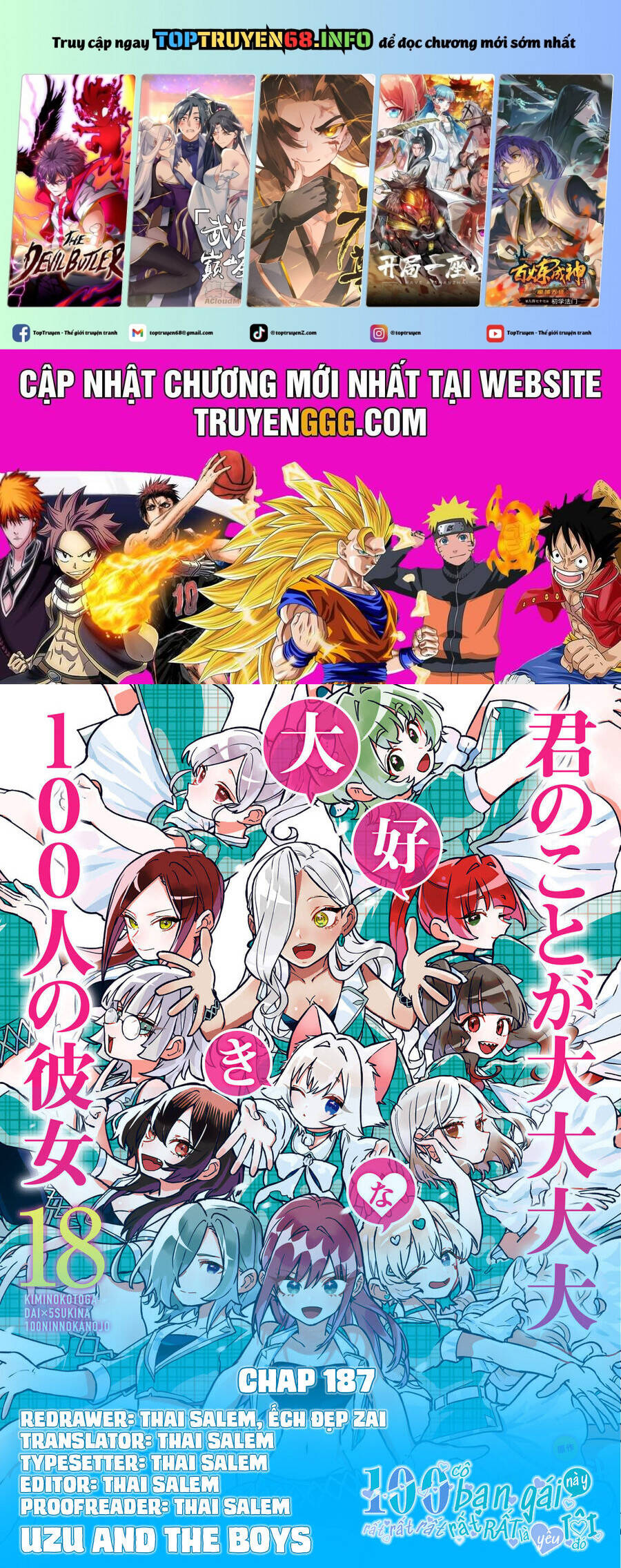 100 Cô Bạn Gái Chap 187 - Next Chap 188