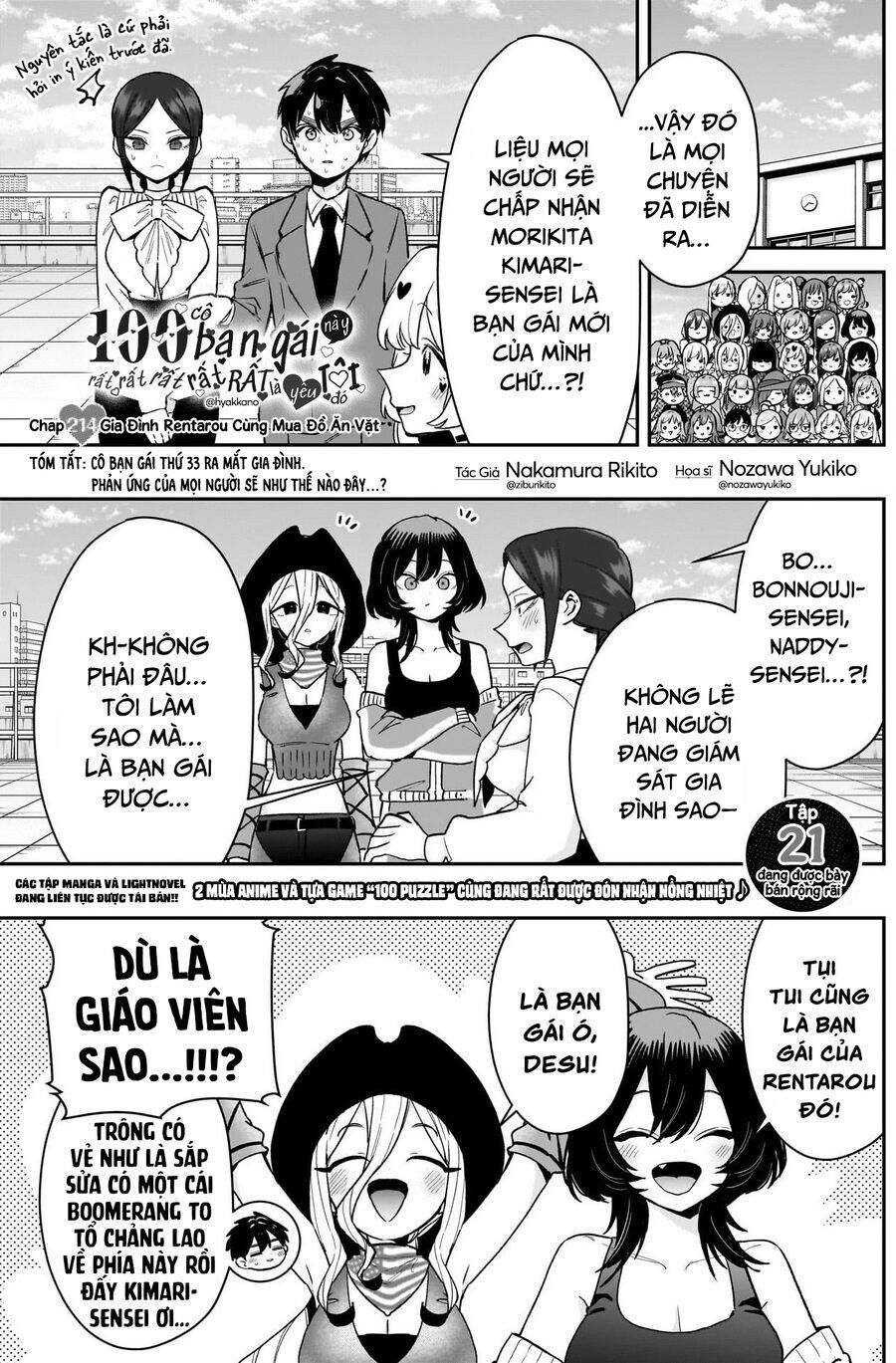 100 Cô Bạn Gái Chap 214 - Next Chap 215