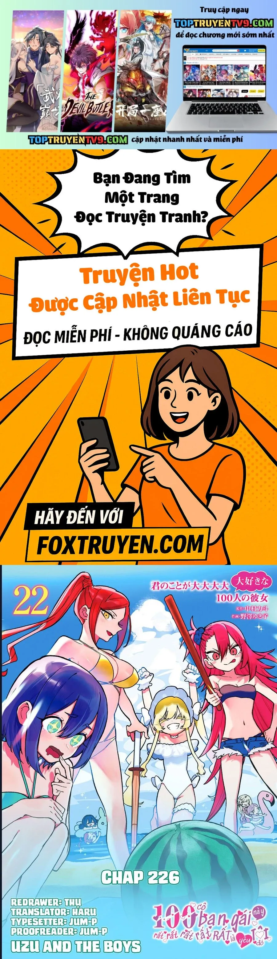 100 Cô Bạn Gái Chap 226 - Next Chap 227