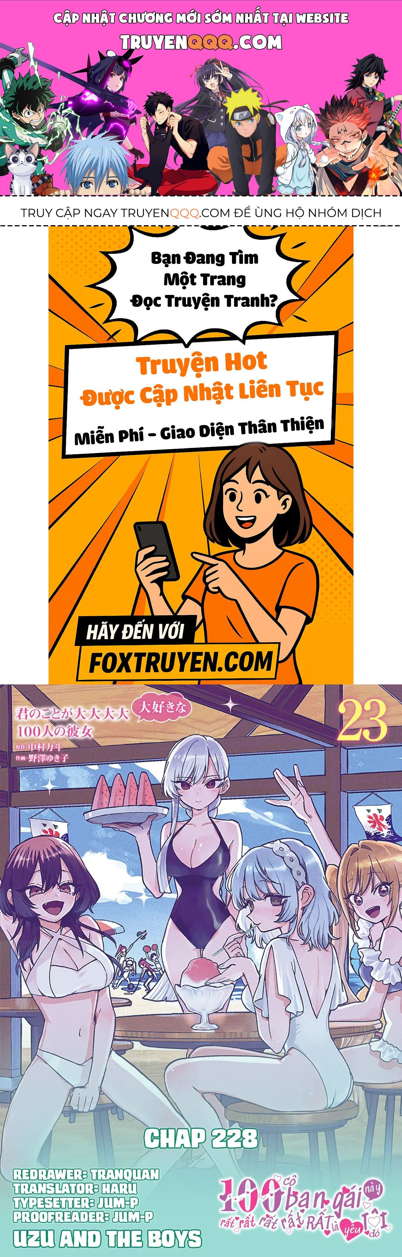 100 Cô Bạn Gái Chap 228 - Next Chap 229