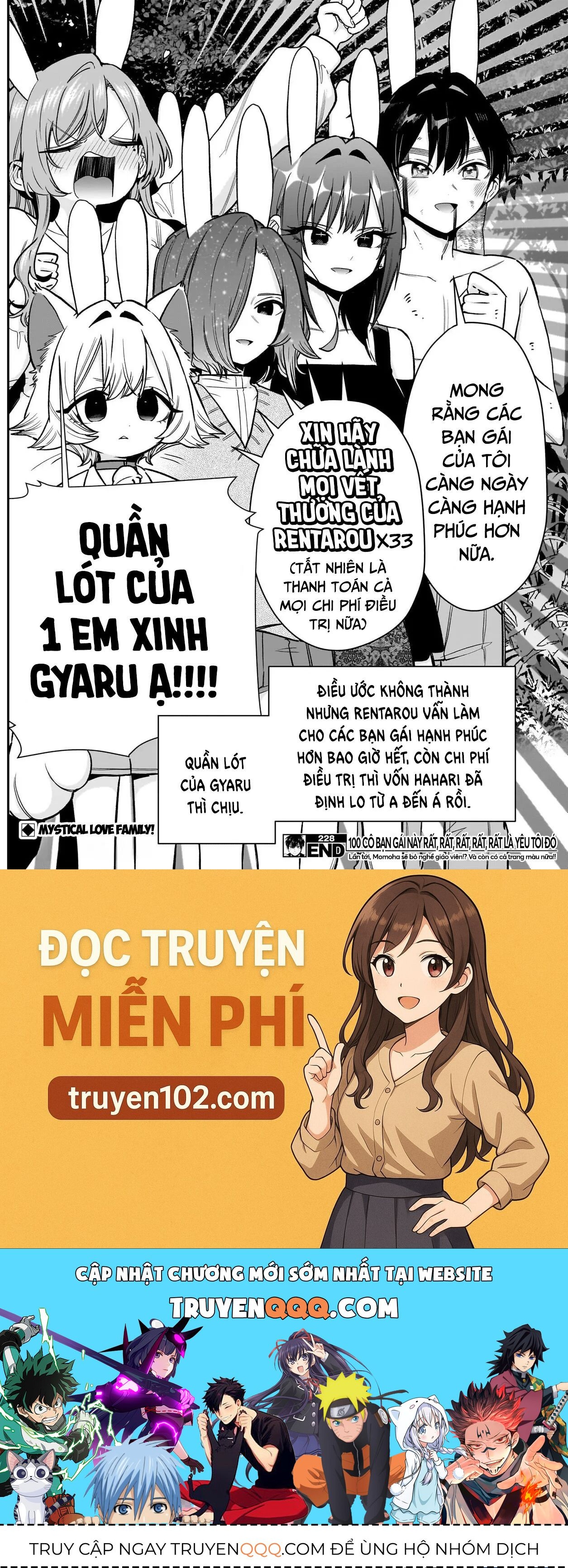 100 Cô Bạn Gái Chap 228 - Next Chap 229