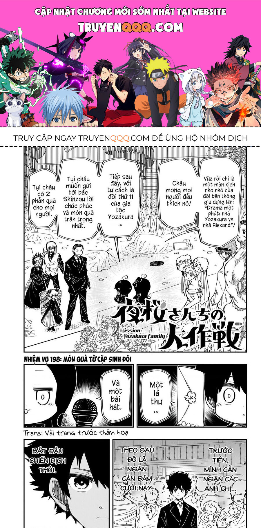 Gia Tộc Điệp Viên Yozakura Chap 198 - Next Chap 199