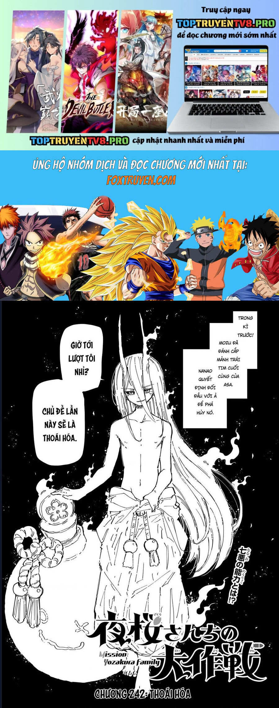 Gia Tộc Điệp Viên Yozakura Chap 242 - Next Chap 243