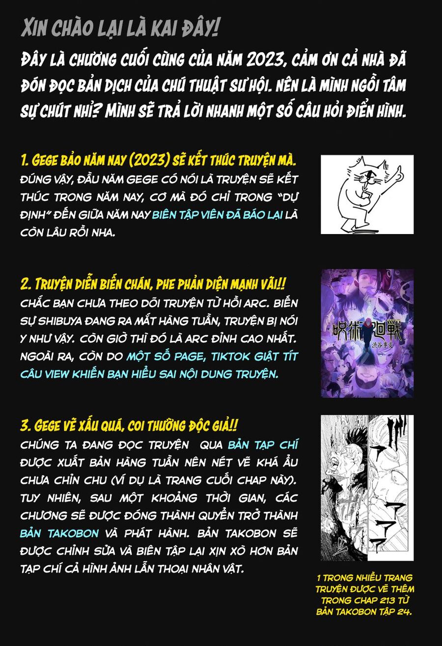 Chú Thuật Hồi Chiến Chap 247 - Next Chap 248