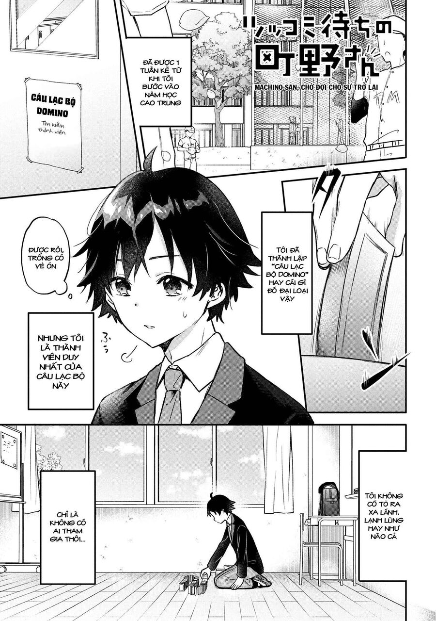 Machino-San Muốn Được Phản Bác Chap 1 - Next Chap 2