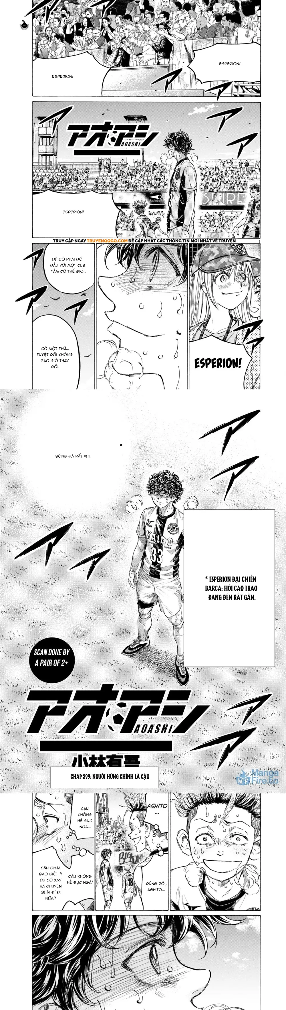Thiên Tài Bóng Đá Ashito Chap 399 - Next Chap 400