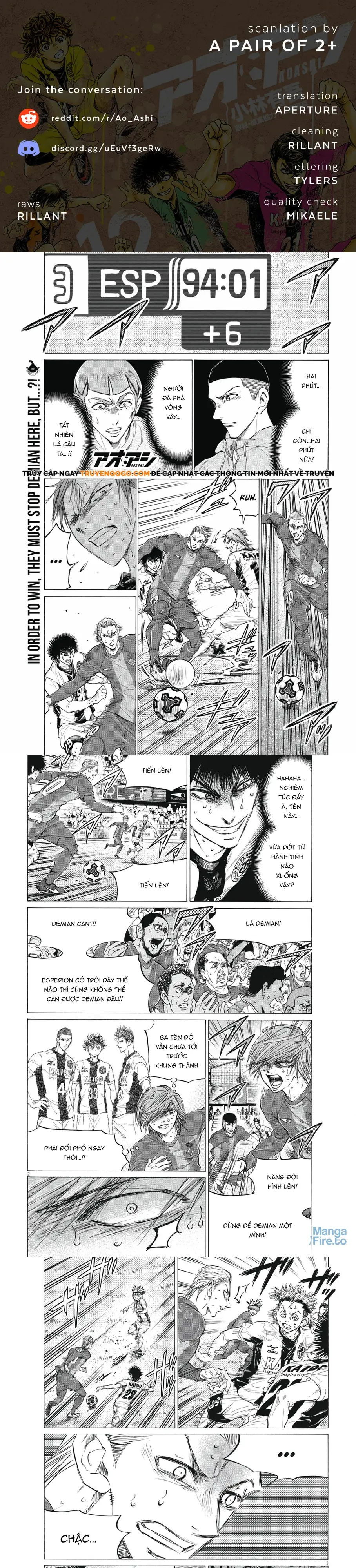 Thiên Tài Bóng Đá Ashito Chap 404 - Next Chap 405