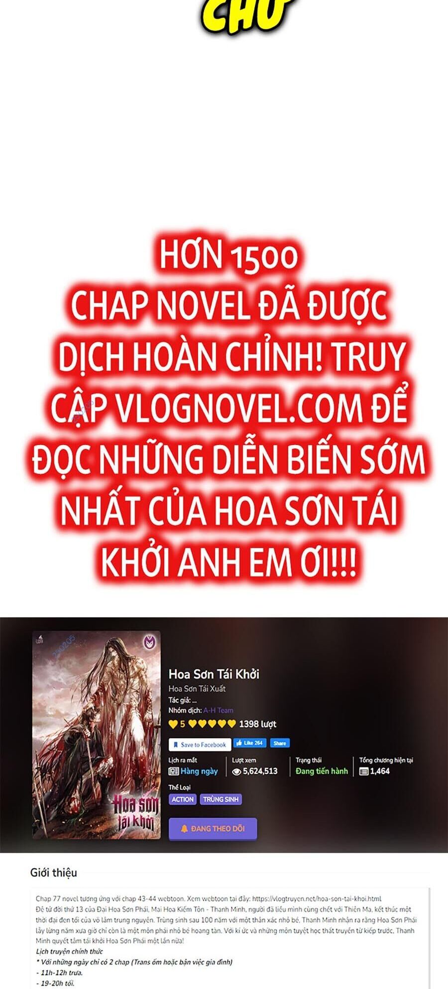 Hoa Sơn Tái Khởi Chap 106 - Next Chap 107