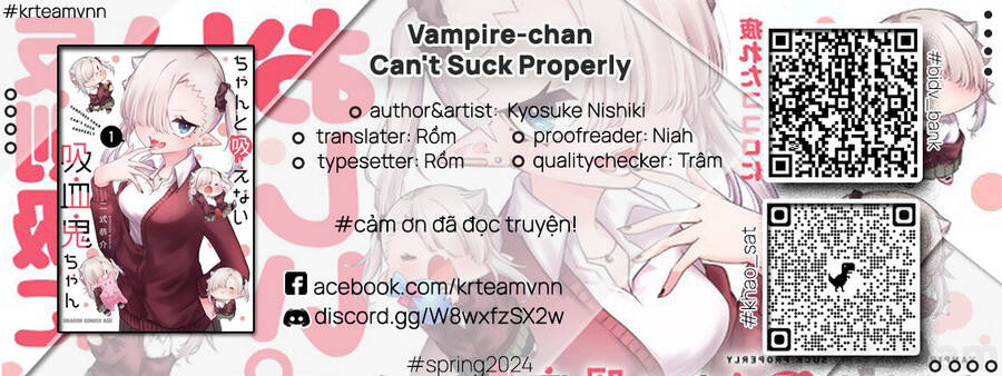 Vampire-Chan Can't Suck Properly Chap 34 - Next Chap 35