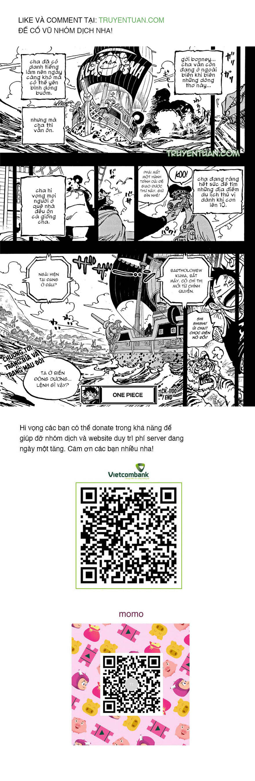 One Piece Chap 1100 - Next Chap 1101