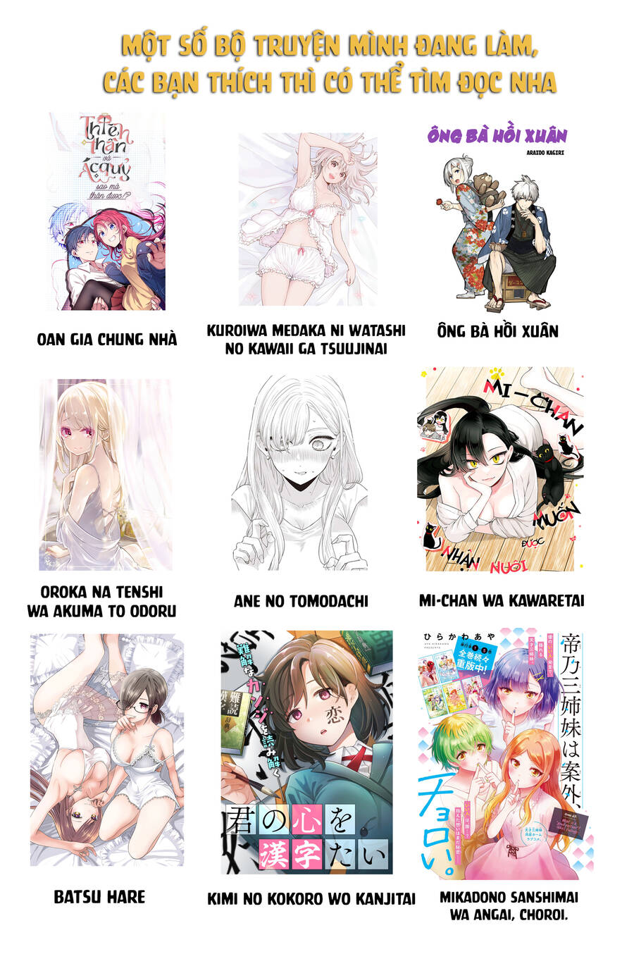 Ba Chị Em Nhà Mikadono Dễ Đối Phó Thật Đấy Chap 52 - Next Chap 53