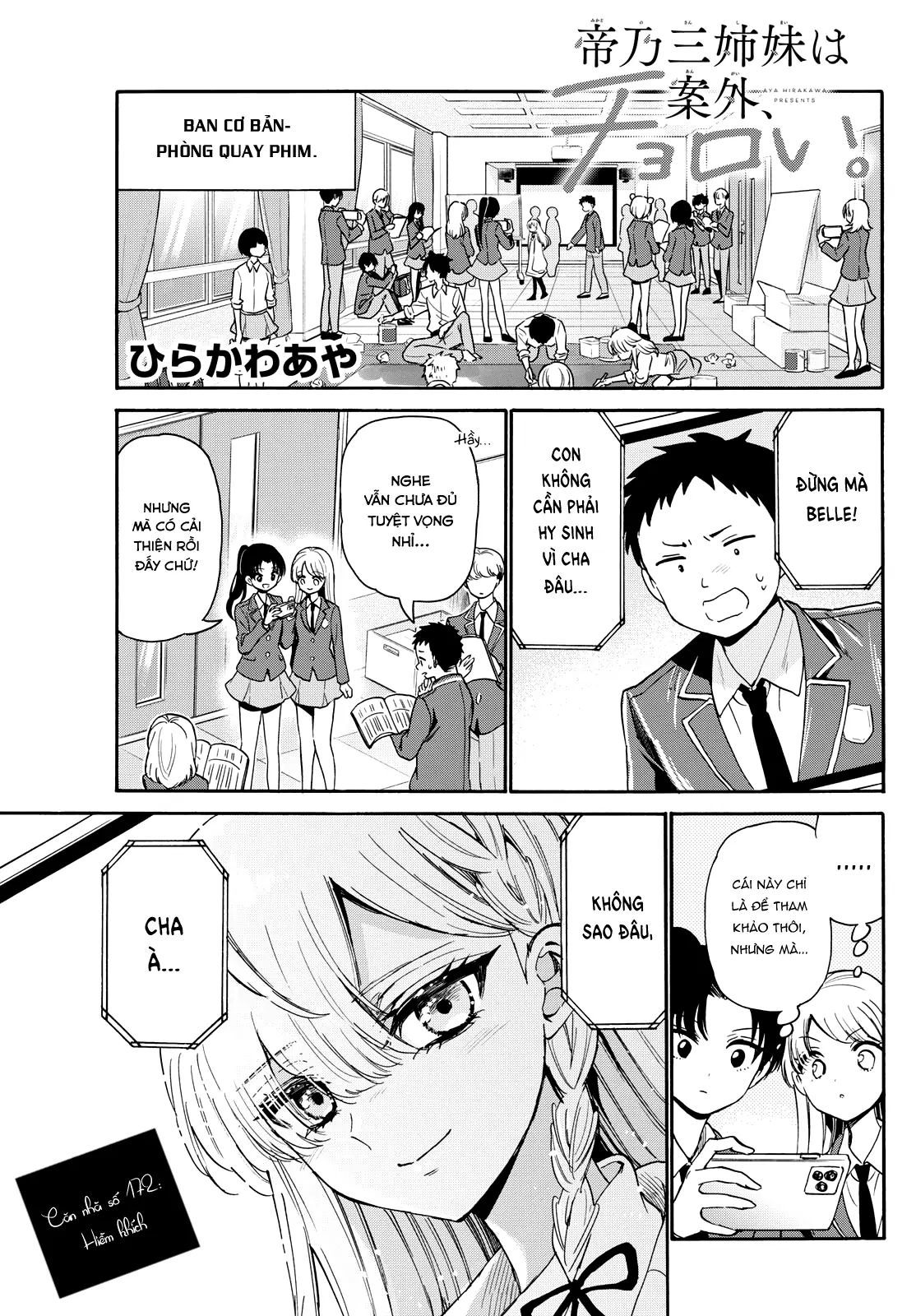 Ba Chị Em Nhà Mikadono Dễ Đối Phó Thật Đấy Chap 172 - Next Chap 173