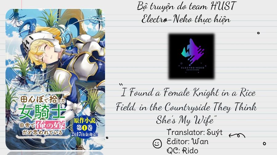 I Found A Female Knight In A Rice Field, In The Countryside They Think She’s My Wife Chap 27 - Next Chap 28