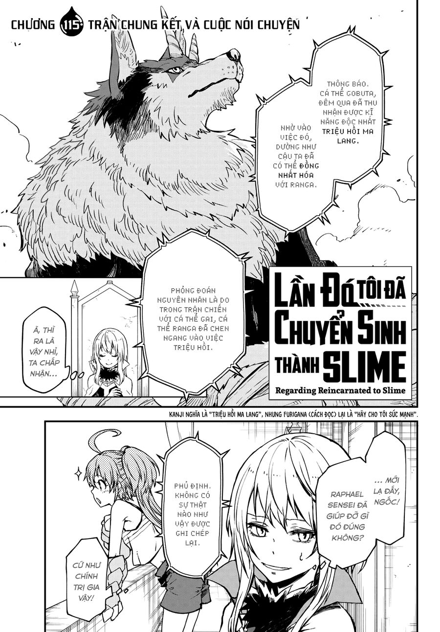 Chuyển Sinh Thành Slime Chap 115 - Next Chap 116