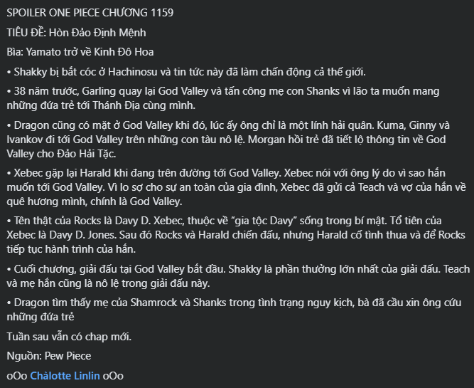 One Piece Chap 1159 - Next Chap 1160