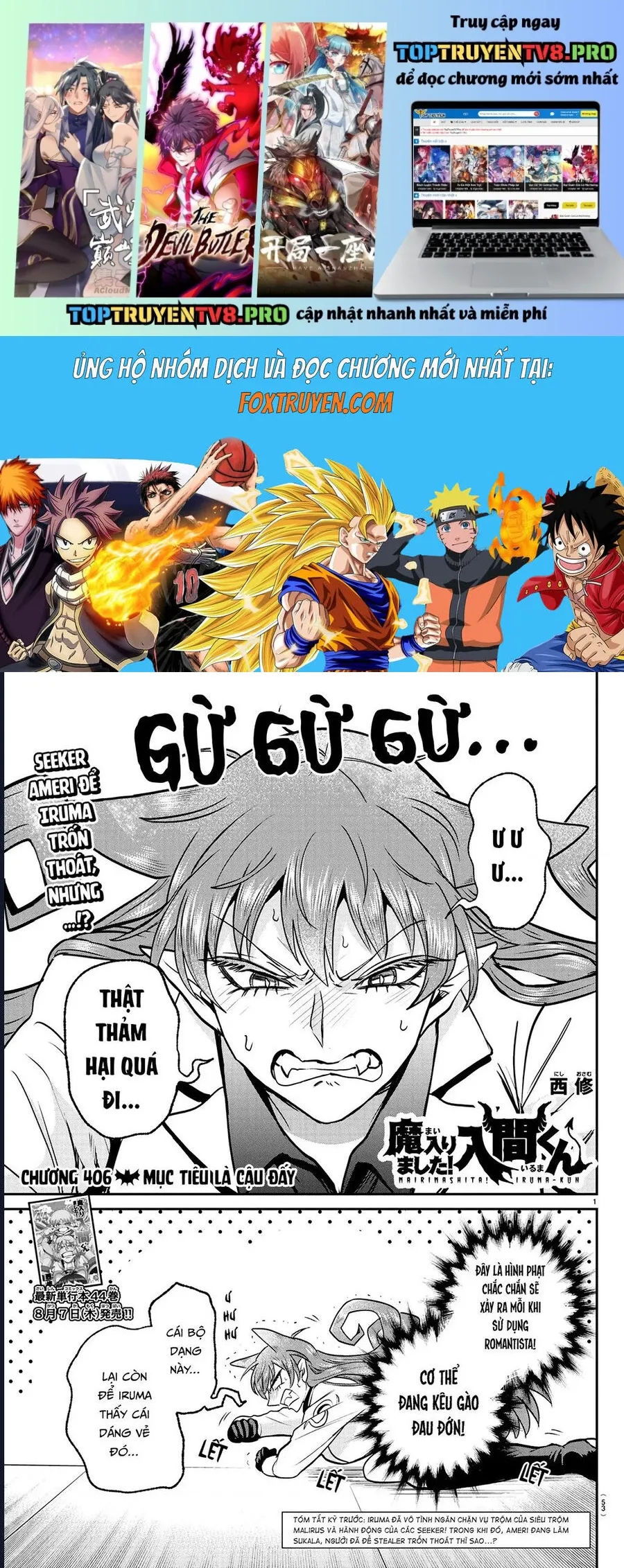 Chào Mừng Cậu Đến Trường Iruma-Kun Chap 406 - Next Chap 407