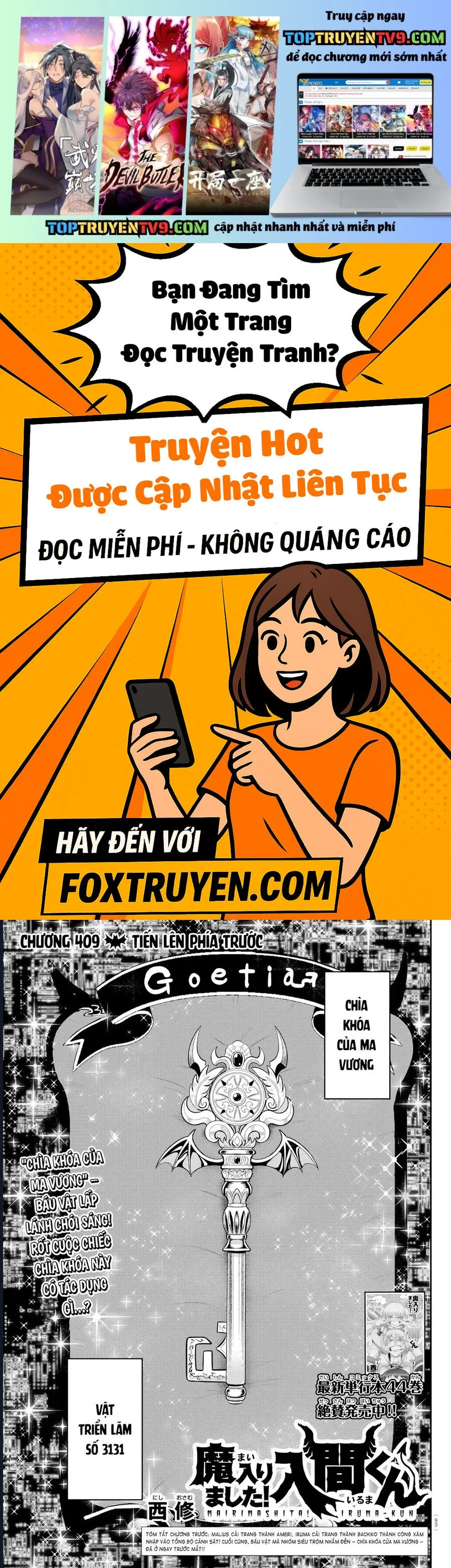 Chào Mừng Cậu Đến Trường Iruma-Kun Chap 409 - Next Chap 410