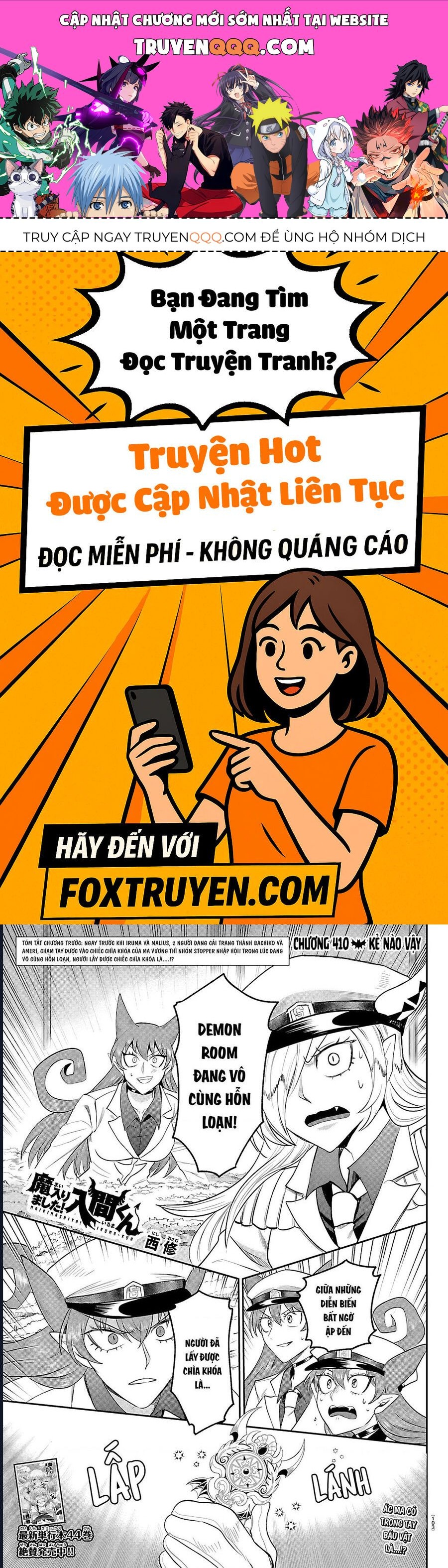 Chào Mừng Cậu Đến Trường Iruma-Kun Chap 410 - Next Chap 411