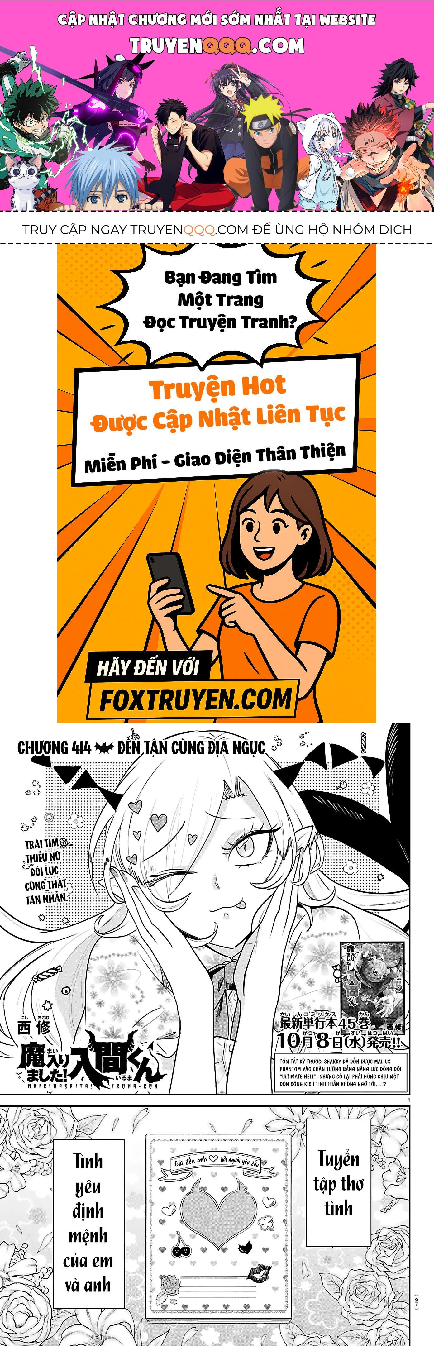 Chào Mừng Cậu Đến Trường Iruma-Kun Chap 414 - Next Chap 415