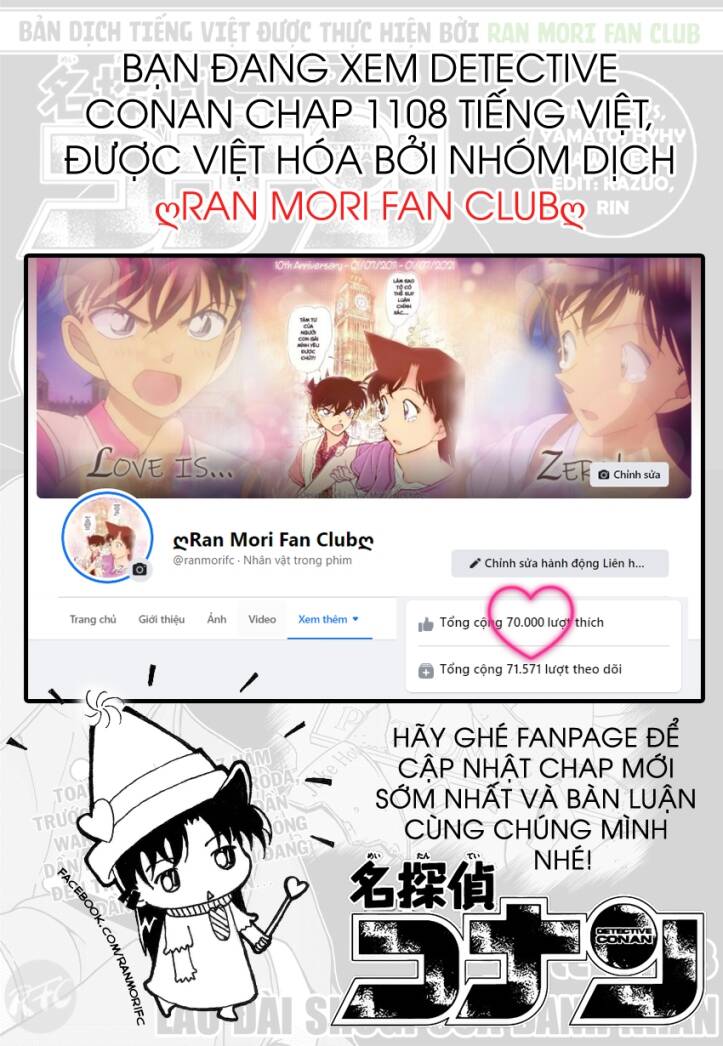 Thám Tử Conan Chap 1108 - Next Chap 1109