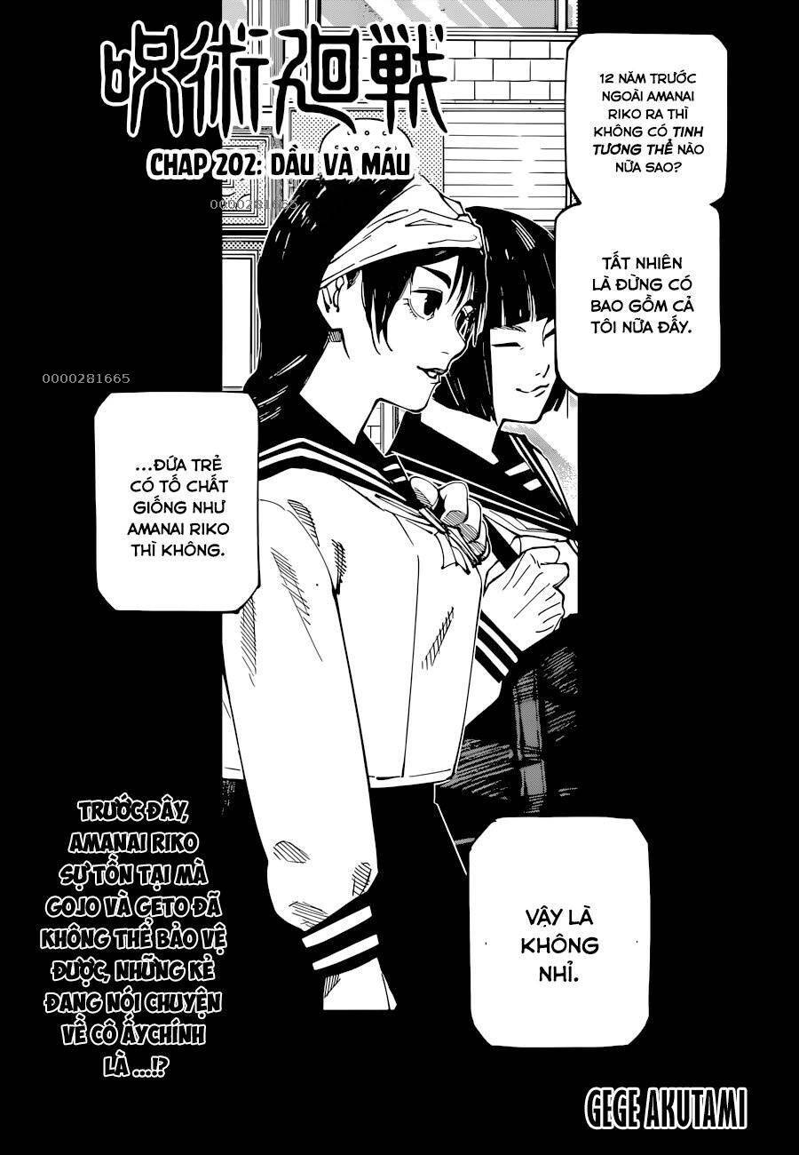 Chú Thuật Hồi Chiến Chap 202 - Next Chap 203