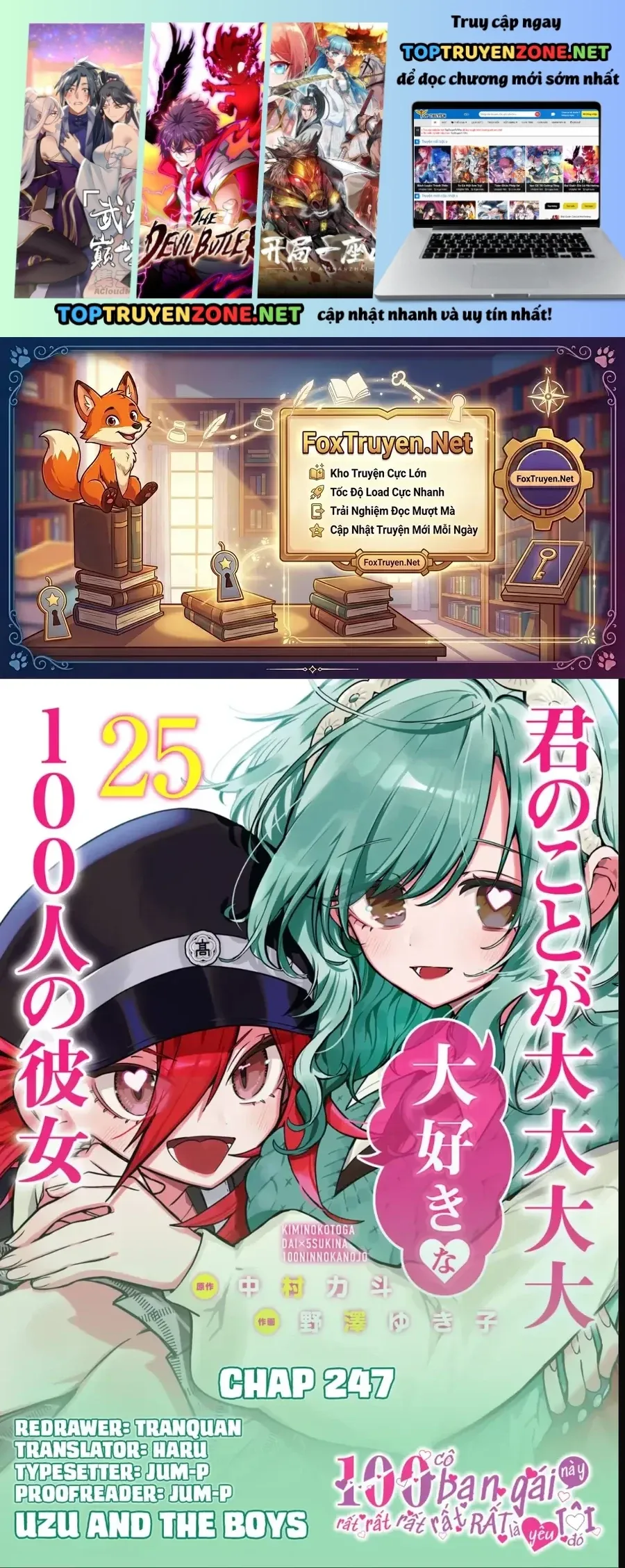 100 Cô Bạn Gái Chap 247 - Next Chap 248
