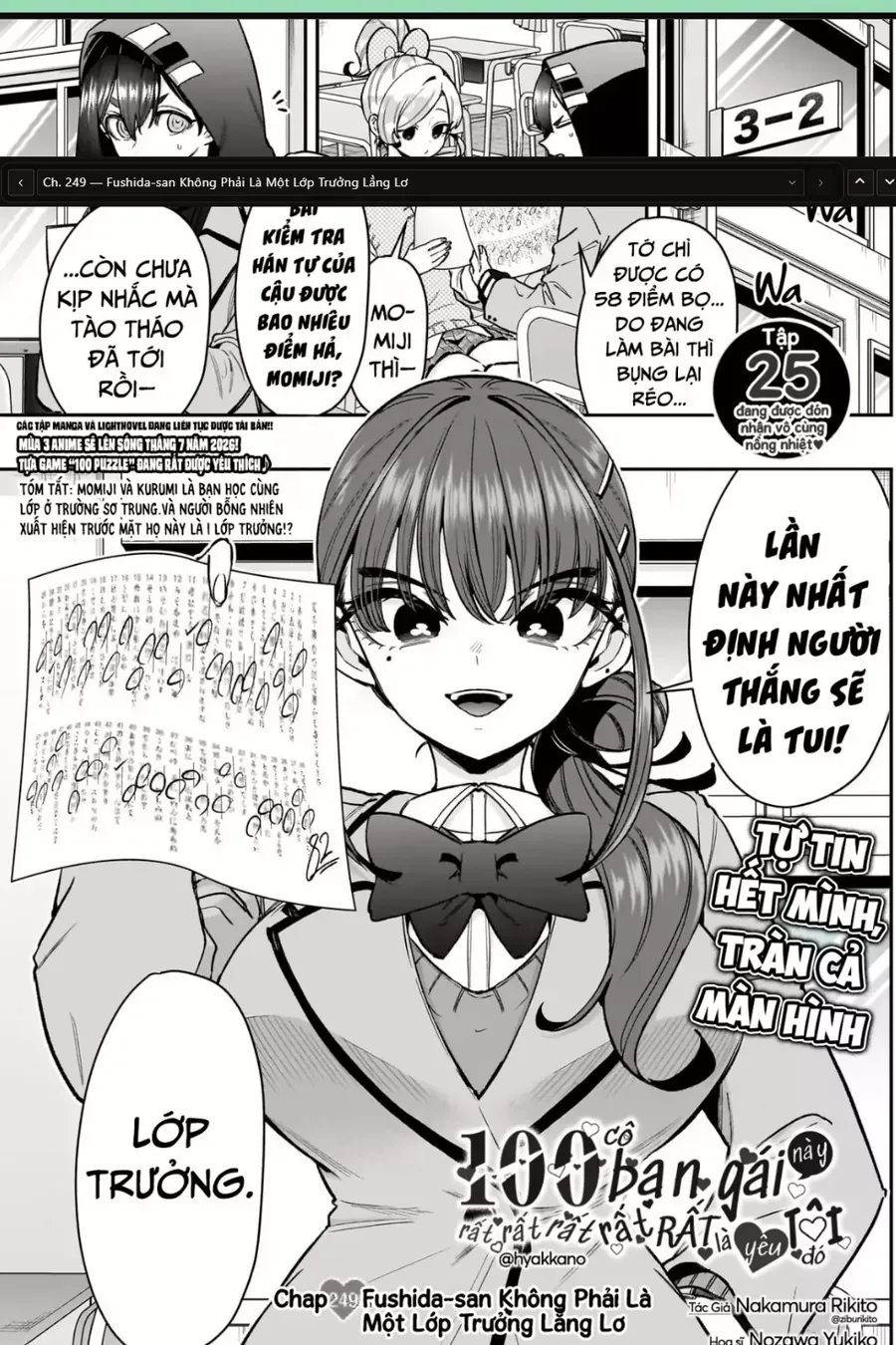 100 Cô Bạn Gái Chap 249 - Next Chap 250